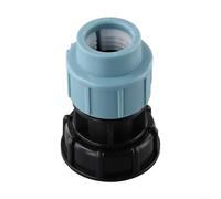 Adaptador de salida recta para conector de tanque IBC diseñado para la dirección del flujo de agua con compatibilidad de tubos de polietileno de 20 mm, 25 mm, 32 mm (salida recta de 32 mm)