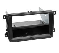 Adaptador De Salpicadero 2-DIN para Con Vacío Bolsillo Seat/Skoda/VW Negro