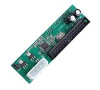 Adaptador de Sata a Pata, convertidor de adaptador de disco duro paralelo ATA Pata IDE a Sata Serial ATA para PC, 1 puerto serie ATA, 1 puerto IDE de 40 pines y 1 conector de 4 pines