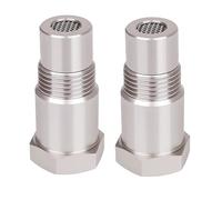 Adaptador De Sensor De Oxígeno - Conector Espaciador De O2 De Acero Inoxidable De 2 Piezas, Pieza De Repuesto Automotriz De Derivación Del Motor | Espaciador De Sensor De Coche Para Vehículos De Repar