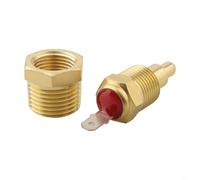 Adaptador de sensor de temperatura del refrigerante de latón para vehículos Snowchecing, refrigerante, sensor, adaptador diseñado para una funcionalidad óptima del ventilador eléctrico