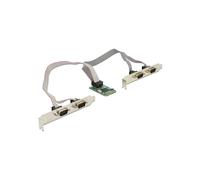 Adaptador de serie PCIe - DeLock - MiniPCIe I-O - 4 x RS-232 - Cables incluidos - Sistemas compatibles