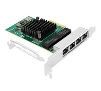 Adaptador de servidor Ethernet Gigabit Quad Port NetXtreme BCM5719 Chipset PCI Express 10/100/1000Mbps Tarjeta LAN de red para Windows Server/Linux/Ubuntu, compatible con BCM5719-4P.
