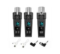 Adaptador de Sistema de Micrófono Inalámbrico UHF de 7 Piezas, Transmisor y Receptor XLR para Micrófono Dinámico, Guitarra y Mezclador de Audio