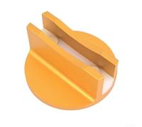 Adaptador de soldadura de pellizco para vehículo, almohadilla de aleación de aluminio CNC con forro de nailon protector para elevación segura del coche y soporte de marco (naranja)