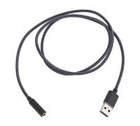 Adaptador de Sonido estéreo Externo, Tarjeta de Voz USB, Adaptador de Sonido USB a Conector de 3,5 mm, Tarjeta de Audio estéreo Externa para Auriculares, portátiles de 4 núcleos.