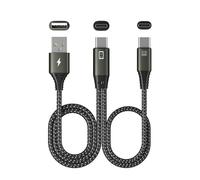 Adaptador de sonido portátil tipo C OTG con tarjeta de sonido integrada para cantar y transmitir capacidad de carga rápida USB, cable USB C trenzado