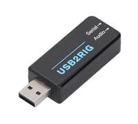 Adaptador de Sonido USB, Adaptador de Conector de Sonido Compacto de 3,5 Mm Doble a USB 4 Pin con Adaptador de Tarjeta de Sonido Externo, para TTL, para 232 y para CIV