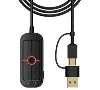 Adaptador de sonido USB independiente externo con sonido envolvente envolvente para música y juegos