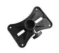 Adaptador de soporte de altavoz DJ bandeja superior soporte de plástico giratorio para poste de trípode color negro diseñado para un soporte estable y cambios de ángulo rápidos para optimizar la