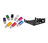 Adaptador de soporte de bahía frontal para unidad de disco duro de 3,5 a 5,25"