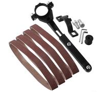 Adaptador de soporte de banda de lijado de metal para amoladora angular de 100 mm y 125 mm a lijadora de banda, kit de fijación de carpintería y pulido de metal