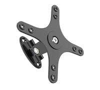 Adaptador de soporte de pantalla ajustable, soporte de montaje en pared, agujero de tornillo de 1/4 pulgadas a VESA 100 x 100 mm, 75 x 75 mm, para pantalla de escritorio, esquina segura