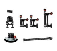 Adaptador de soporte giratorio para cámara de 360 - aleación de aluminio para objetivo de 15 - 35 mm de 1/4 pulgadas para bicicleta/trípode DSLR soporte de aluminio para cámara