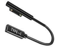 Adaptador de superficie de 65 W a cable USB C, adaptador de conexión magnética de superficie a USB C hecho para Surface Pro 7/Pro 6/Pro 5/Pro 4/Pro 3, Surface Laptop 4/3/2/1, Surface Book, Surface Go