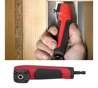 Adaptador De Taladro De ángulo Recto, Adaptador De Taladro De Impacto De 90 Grados, Destornillador Eléctrico Herramienta Accesorio Multifuncional Rojo Para Taladro Eléctrico Conectado