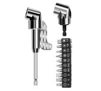 Adaptador de taladro de ángulo recto de 105 grados, adaptador de taladro de ángulo recto, herramienta de esquina, bujes de tornillo, broca de destornillador multifunción, mango ergonómico