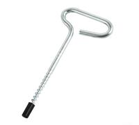 Adaptador de taladro de metal para pesca en hielo diseñado para instalación de anclaje de hielo y tornillo de cabeza de barrena en superficies de lago (A)
