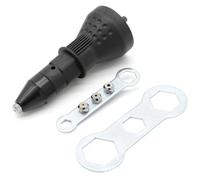 Adaptador de taladro de pistola de remaches desmontable, adaptador de taladro de pistola de remaches Tuerca eléctrica portátil eficiente que ahorra mano de obra con accesorios, accesorios para automó