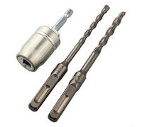 Adaptador de taladro eléctrico a martillo, mango cuadrado, cabezal de conversión, accesorio de martillo giratorio, interruptor rápido galvanizado de 10 mm, para cincelar de pared, taladros manuales