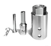 Adaptador de Taladro para Gato Remolque Eje 1 Pulgada Acero Inox(Adapter 7) | Acero inoxidable 304, mecanizado CNC, sin soldaduras, eje 1 pulgada, durabilidad extrema
