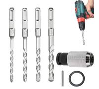 Adaptador De Taladro Percutor Rotativo: Metal, Plus A -Max, Multifuncional | Convertidor De Portabrocas De Liberación Rápida, Herramienta Resistente Para Proyectos De Construcción, Renovación,