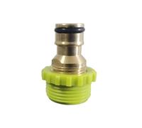 Adaptador de tanque de agua IBC S60 * 6 de 1000 litros, cubierta roscada, boquilla de cobre de 3/8 pulgadas, junta Universal de tubería de agua, juego de 2 piezas(Verde)