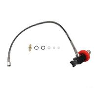 Adaptador de tanque de buceo con válvula DIN 40MPa 6000Psi 18 BSPP G58 para uso eficiente en sistemas de buceo de estación de repuesto (rojo)