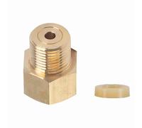 Adaptador de Tanque de CO2 W21 8 a CGA320 Convertidor de latón Conector regulador de de Tanque de CO2 a Barril Duradero acuarios y elaboración de Cerveza (Convertir W21.8 a