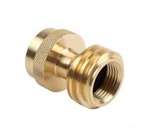 Adaptador de tanque de latón macizo para cilindro de gas MAPP, convertidor de botellas de parrilla de libras a 20 libras con para ACME macho y POL hembra, accesorios de parrilla de gas para barbacoa