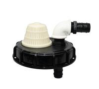Adaptador de tanque - Filtro de tapa de polipropileno, ajuste ligero | IBCTanks, tapa de tanque de agua de lluvia de 1.25 pulgadas | Accesorios flexibles y fáciles de IBCTank para muchas m