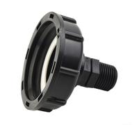 Adaptador de tanque IBC Conector de manguera con rosca gruesa de 60 mm, apto para 2 y 3/4 hembra estándar IBC válvula S60X6 contenedor (20 mm)