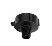 Adaptador de tanque IBC de 2 pulgadas, conector de manguera de jardín para contenedor IBC, rosca gruesa de 2 pulgadas a accesorio de drenaje de plástico macho de 3/4 pulgadas, a prueba de fugas con