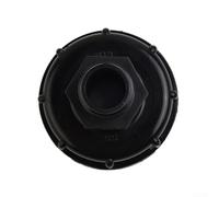 Adaptador de tanque IBC de 60 mm de rosca gruesa para conector de manguera de jardín compatible con 2 accesorios de válvula de tanque IBC de plástico hembra para conexión de manguera (25 mm)