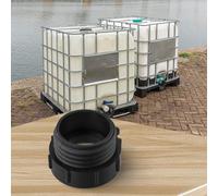 Adaptador de tanque IBC de plástico diseñado para integración de válvulas Schutz con tanques de jardín y barriles IBC Soporte de flujo bidireccional y coincidencia precisa de rosca (58 mm)