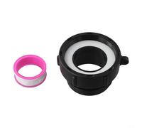 Adaptador de tanque IBC para válvula Schutz, ajuste reductor S60x5 a S70x6, conector de espiga de drenaje de plástico para tanque IBC y agua de jardín, tapa de cosecha de agua de lluvia (62 mm)