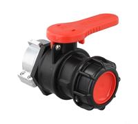 Adaptador de tanque IBC Tote S62x6, válvula de bola de 62 mm para lluvia y tambor, accesorio de tanque de agua DN40 con espiga resistente a los ácidos
