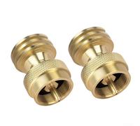 Adaptador de tanque para conversión de 20 libras a 1 libra compatible con electrodomésticos y accesorios comunes de cocina al aire libre (2 piezas)