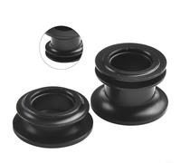 Adaptador de tapa de cubo de bicicleta para bujes Boost, convierte 240 segundos a maxle, extremo de aleación de aluminio para conversión de horquilla de bicicleta de montaña, negro (bloqueo central)