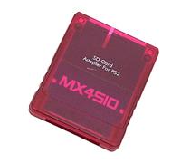Adaptador de Tarjeta de Almacenamiento Lector de Tarjetas de Memoria Profesional para Conexión de Ranura MX4SIO, para Jugadores de Consolas de Juegos Material ABS 1 Pieza (Rojo Transparente)