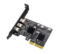Adaptador de tarjeta de expansión gráfica de escritorio CY PCI-E Express4x y Mini DisplayPort 1.4 con entrada a dos puertos USB 3.1 Tipo-C de 10