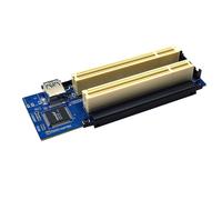 Adaptador de Tarjeta de ExpansióN PCI-E una PCI Dual ASM1083 Tarjeta de Captura Compatible Tarjeta de Impuestos Dorada Tarjeta de Sonido Tarjeta