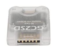 Adaptador de tarjeta de memoria GC2SD lector de tarjetas portátil para consola de juegos micro almacenamiento para Wii Plug and Play para almacenamiento de juegos para material GC ABS