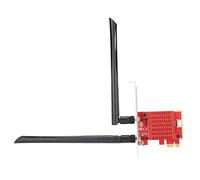 Adaptador de tarjeta de red inalámbrica portátil,PCle-1x a M.2 Tarjeta adaptadora NGFF Tarjeta de expansión WiFi de banda dual Accesorio para computadora con antena de frecuencia dual de alta ganancia