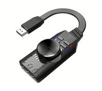 Adaptador de tarjeta de sonido externa USB de 7.1 canales virtuales para PC portátil PS5