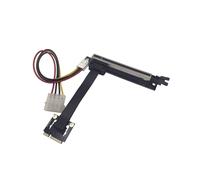 Adaptador de Tarjeta Elevadora PCIe 3.0 1x A 16x con Cable de Alimentación, Tarjeta de Sonido, Tarjeta Gráfica, Cable de Extensión PCI-e X1 A