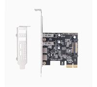 Adaptador de tarjeta PCIE tipo C USB 3,2 Gen1 de 5Gbps, placa PCI Express, 2 puertos USB A, 2 puertos tipo C/tarjeta de expansión PCI-E USB3.2