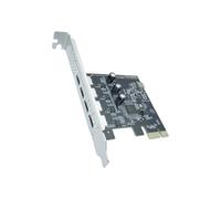 Adaptador de Tarjeta USB3.1 de Cuatro Puertos Tipo C Hembra A PCI-e Express 1x UPD720201 con Soporte de Perfil Bajo de 5 Gbps