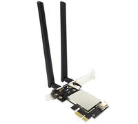 - Adaptador de tarjeta WiFi PCIE Bluetooth doble banda tarjeta de cubo adaptador repetidor para antena Wi-Fi de escritorio PC M.2