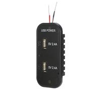 Adaptador de teléfono para coche de alta velocidad, 66 W, multipuerto de alimentación para vehículos, conector universal de 12 V/24 V, chip inteligente de protección térmica, diseño compacto